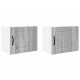 Sonata H Горен кухненски шкаф с рафт 2 pcs Сив Сонома 50 x 31 x 40 см