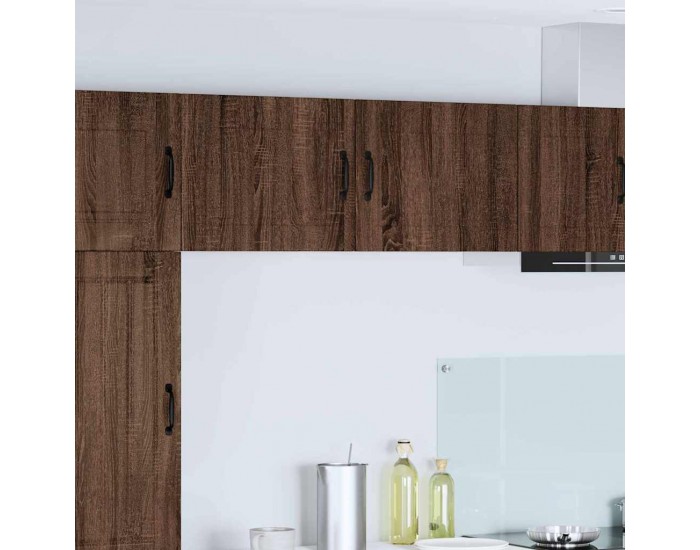 Sonata H Горен кухненски шкаф с рафт 2 pcs Кафяв дъб 50 x 31 x 40 см
