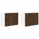 Sonata H Горен кухненски шкаф с рафт 2 pcs Кафяв дъб 50 x 31 x 40 см