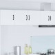 Sonata H Горен кухненски шкаф Бяло 80 x 31 x 40 см Инженерно дърво