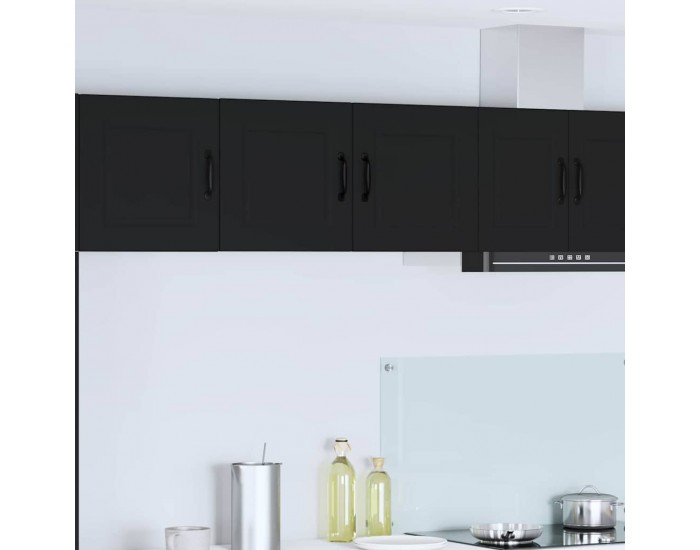 Sonata H Горен кухненски шкаф Черно 80 x 31 x 40 см Инженерно дърво