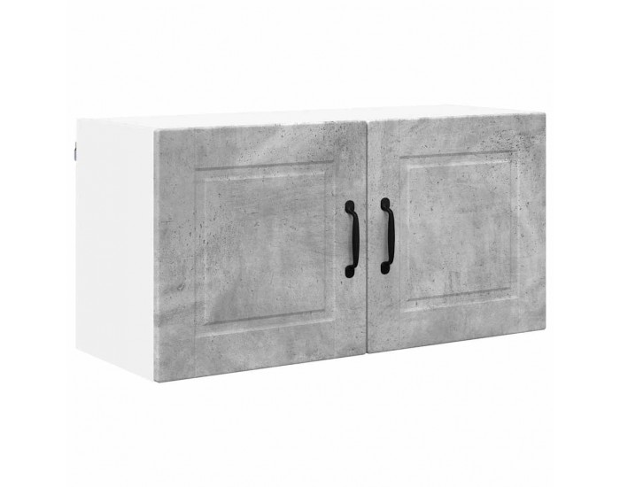 Sonata H Горен кухненски шкаф с рафт Циментено сиво 80 x 31 x 40 см