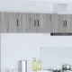 Sonata H Горен кухненски шкаф Сив Сонома 80 x 31 x 40 см Инженерно дърво