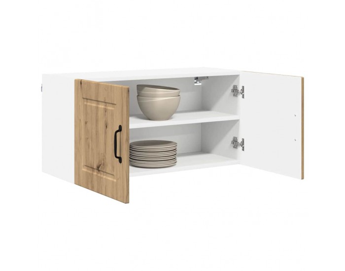 Sonata H Горен кухненски шкаф с рафт Дъб 80 x 31 x 40 см Инженерно дърво