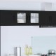 Sonata H Горен кухненски шкаф Черно 80 x 31 x 40 см Инженерно дърво