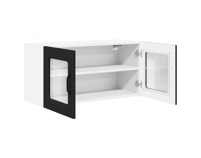 Sonata H Горен кухненски шкаф Черно 80 x 31 x 40 см Инженерно дърво