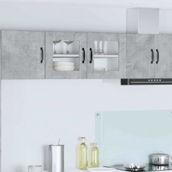 Sonata H Горен кухненски шкаф с рафт Циментено сиво 80 x 31 x 40 см - Bucătării modulare