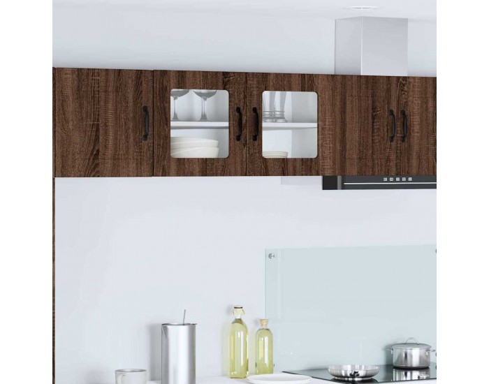 Sonata H Горен кухненски шкаф Кафяв дъб 80 x 31 x 40 см Инженерно дърво