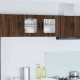 Sonata H Горен кухненски шкаф Кафяв дъб 80 x 31 x 40 см Инженерно дърво