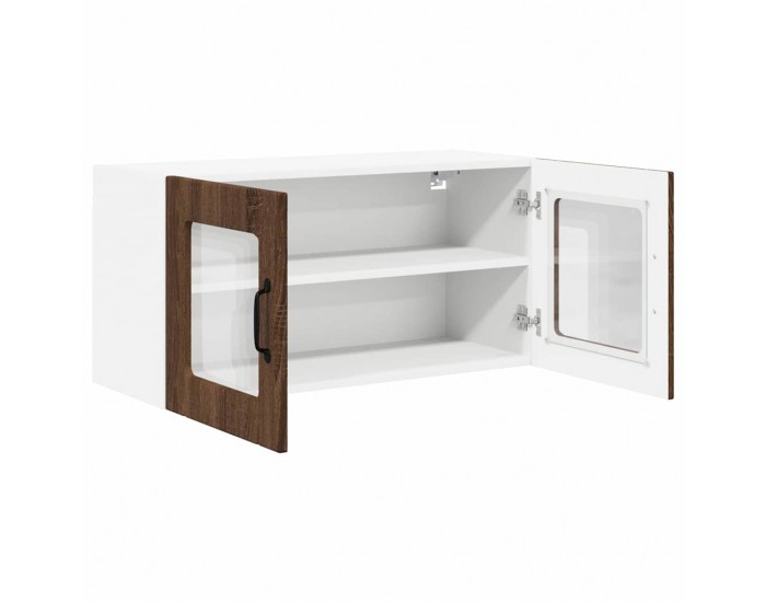 Sonata H Горен кухненски шкаф Кафяв дъб 80 x 31 x 40 см Инженерно дърво