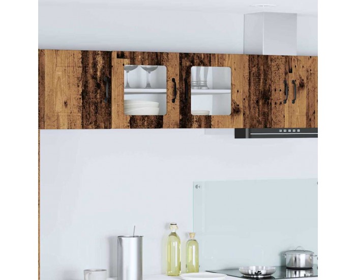 Sonata H Горен кухненски шкаф с рафт с врата Старо дърво 80 x 31 x 40 см