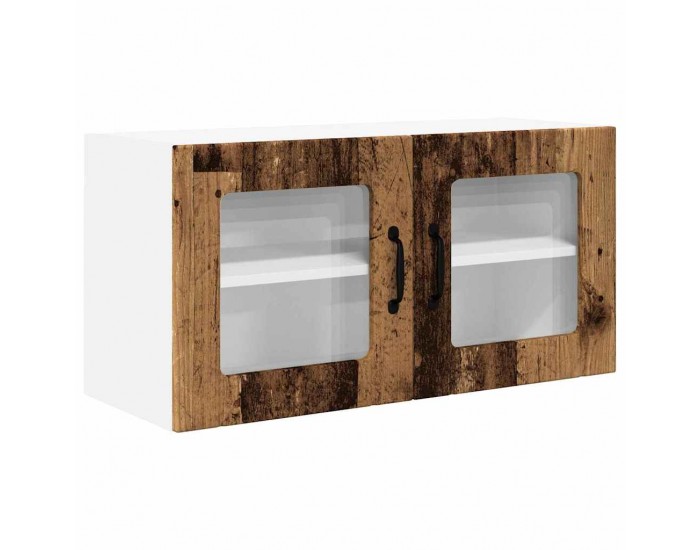 Sonata H Горен кухненски шкаф с рафт с врата Старо дърво 80 x 31 x 40 см