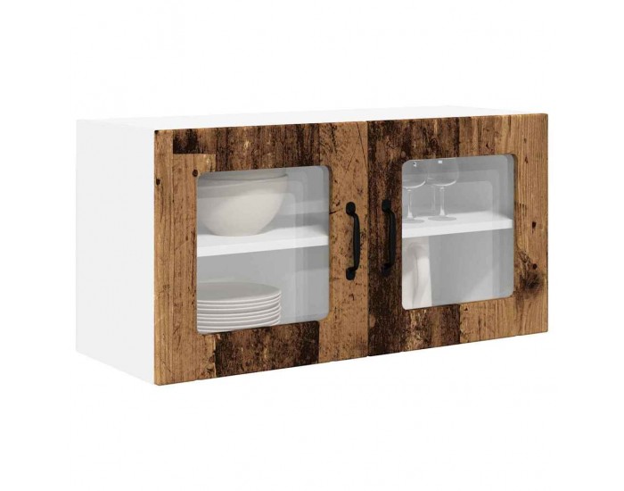 Sonata H Горен кухненски шкаф с рафт с врата Старо дърво 80 x 31 x 40 см