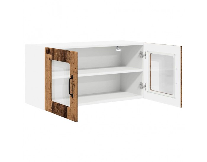 Sonata H Горен кухненски шкаф с рафт с врата Старо дърво 80 x 31 x 40 см