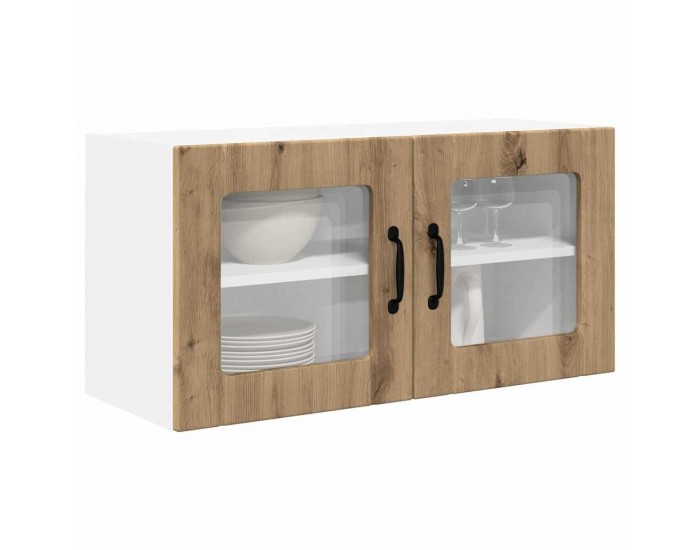 Sonata H Горен кухненски шкаф с рафт Дъб 80 x 31 x 40 см Инженерно дърво