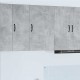 Sonata H Горен кухненски шкаф с рафт Циментено сиво 50 x 31 x 80 см