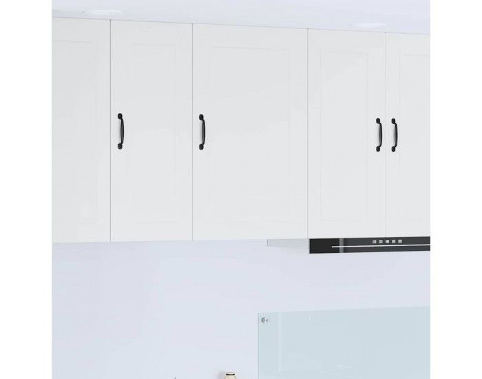 Sonata H Горен кухненски шкаф с рафт Лъскаво бяло 50 x 31 x 80 см