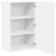 Sonata H Горен кухненски шкаф с рафт Лъскаво бяло 50 x 31 x 80 см