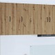Sonata H Горен кухненски шкаф с рафт Дъб 50 x 31 x 80 см Инженерно дърво