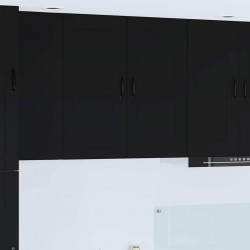 Sonata H Горен кухненски шкаф Черно 80 x 31 x 80 см Инженерно дърво - Bucătării modulare