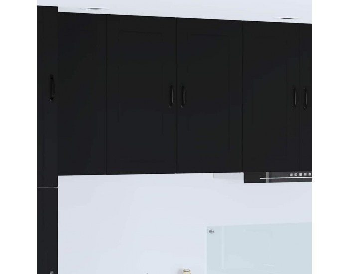 Sonata H Горен кухненски шкаф Черно 80 x 31 x 80 см Инженерно дърво