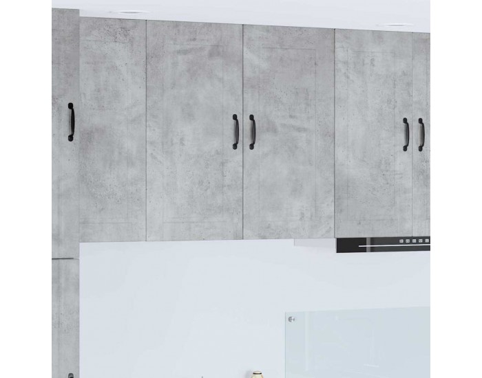 Sonata H Горен кухненски шкаф с рафт Циментено сиво 80 x 31 x 80 см