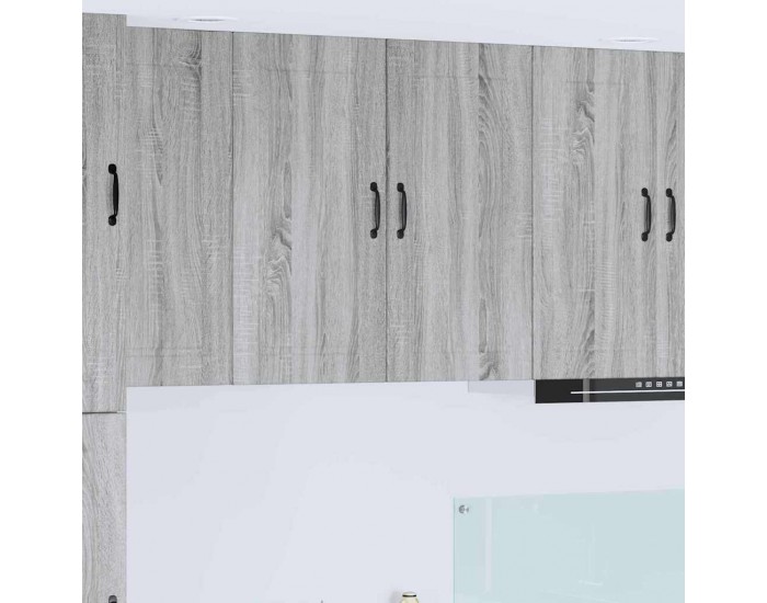 Sonata H Горен кухненски шкаф Сив Сонома 80 x 31 x 80 см Инженерно дърво