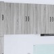 Sonata H Горен кухненски шкаф Сив Сонома 80 x 31 x 80 см Инженерно дърво