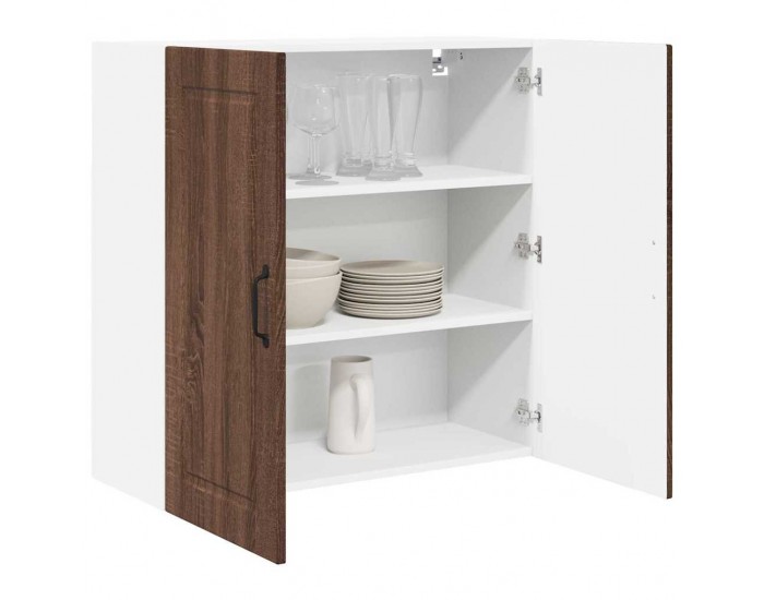 Sonata H Горен кухненски шкаф Кафяв дъб 80 x 31 x 80 см Инженерно дърво
