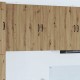 Sonata H Горен кухненски шкаф с рафт Дъб 80 x 31 x 80 см Инженерно дърво