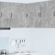 Sonata H Горен кухненски шкаф с рафт Циментено сиво 57 x 57 x 80 см