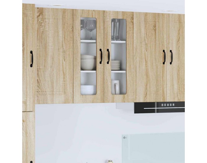 Sonata H Горен кухненски шкаф Сонома дъб 60 x 31 x 80 см Инженерно дърво