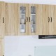 Sonata H Горен кухненски шкаф Сонома дъб 60 x 31 x 80 см Инженерно дърво