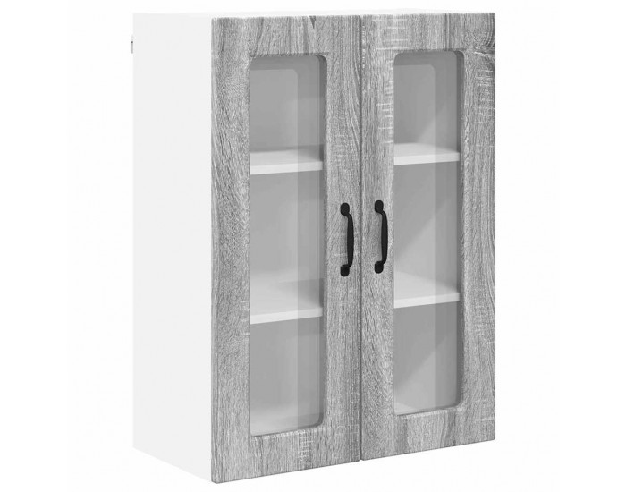 Sonata H Горен кухненски шкаф Сив Сонома 60 x 31 x 80 см Инженерно дърво