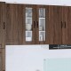 Sonata H Горен кухненски шкаф Кафяв дъб 60 x 31 x 80 см Инженерно дърво