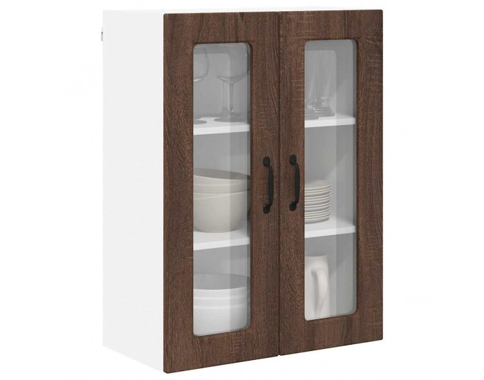 Sonata H Горен кухненски шкаф Кафяв дъб 60 x 31 x 80 см Инженерно дърво