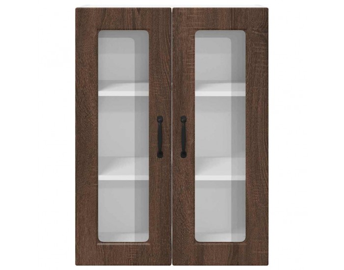 Sonata H Горен кухненски шкаф Кафяв дъб 60 x 31 x 80 см Инженерно дърво