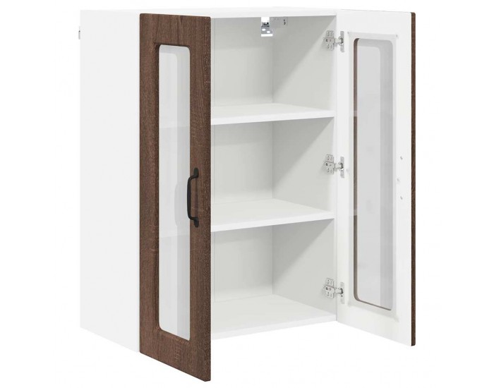 Sonata H Горен кухненски шкаф Кафяв дъб 60 x 31 x 80 см Инженерно дърво