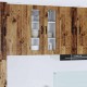 Sonata H Горен кухненски шкаф с рафт с врата Старо дърво 60 x 31 x 80 см