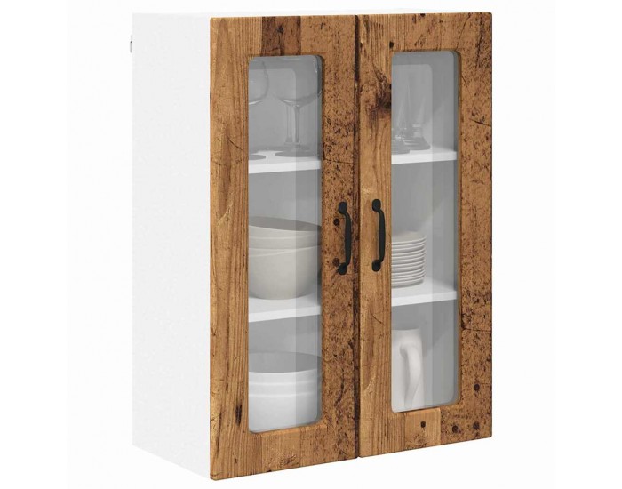 Sonata H Горен кухненски шкаф с рафт с врата Старо дърво 60 x 31 x 80 см