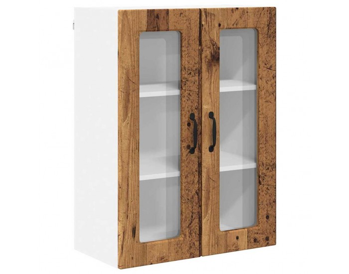 Sonata H Горен кухненски шкаф с рафт с врата Старо дърво 60 x 31 x 80 см