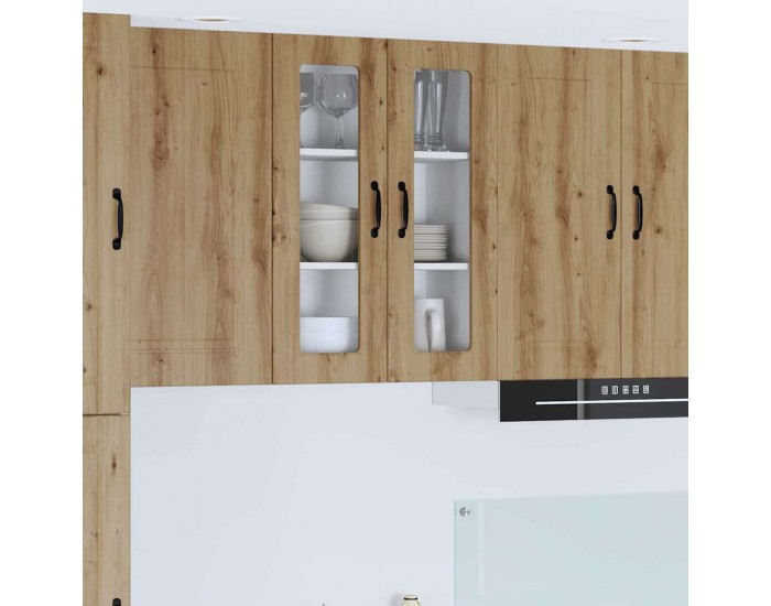 Sonata H Горен кухненски шкаф с рафт Дъб 60 x 31 x 80 см Инженерно дърво