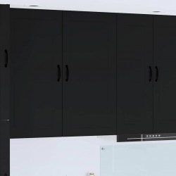 Sonata H Горен кухненски шкаф Черно 50 x 31 x 100 см Инженерно дърво - Bucătării modulare