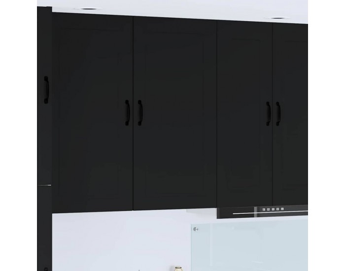 Sonata H Горен кухненски шкаф Черно 50 x 31 x 100 см Инженерно дърво