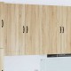 Sonata H Горен кухненски шкаф с рафт с врата Сонома дъб 50 x 31 x 100 см