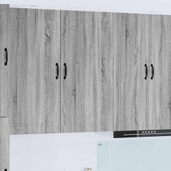 Sonata H Горен кухненски шкаф с рафт с врата Сив Сонома 50 x 31 x 100 см - Bucătării modulare