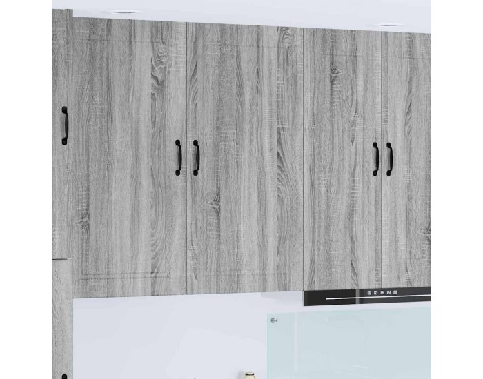 Sonata H Горен кухненски шкаф с рафт с врата Сив Сонома 50 x 31 x 100 см