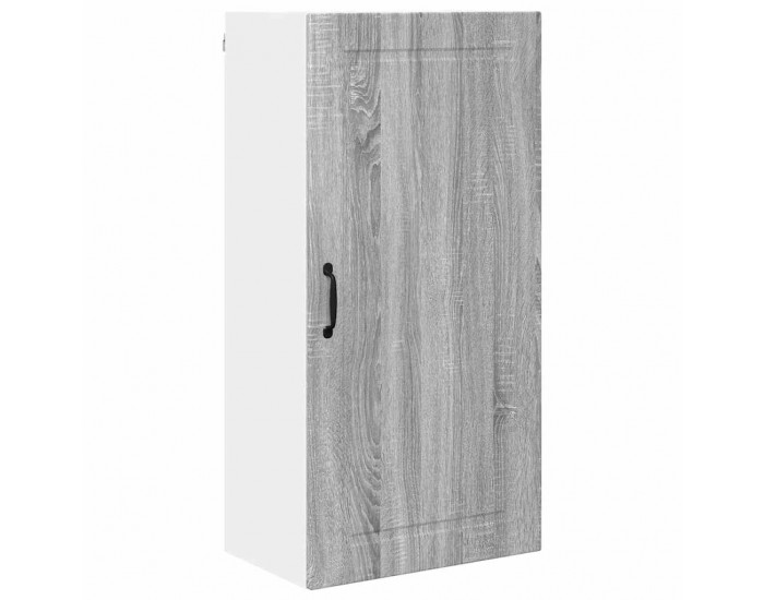 Sonata H Горен кухненски шкаф с рафт с врата Сив Сонома 50 x 31 x 100 см