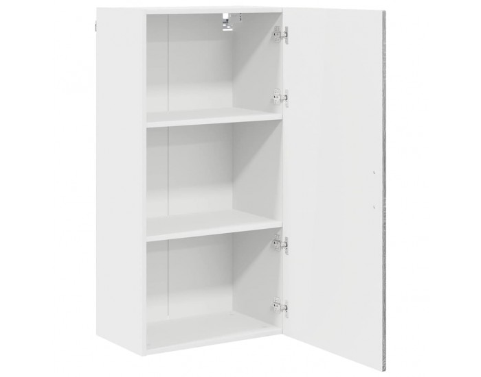 Sonata H Горен кухненски шкаф с рафт с врата Сив Сонома 50 x 31 x 100 см
