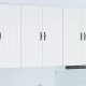 Sonata H Горен кухненски шкаф Бяло 80 x 31 x 100 см Инженерно дърво